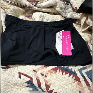 Black skort new size 16 with boy shorts under skirt